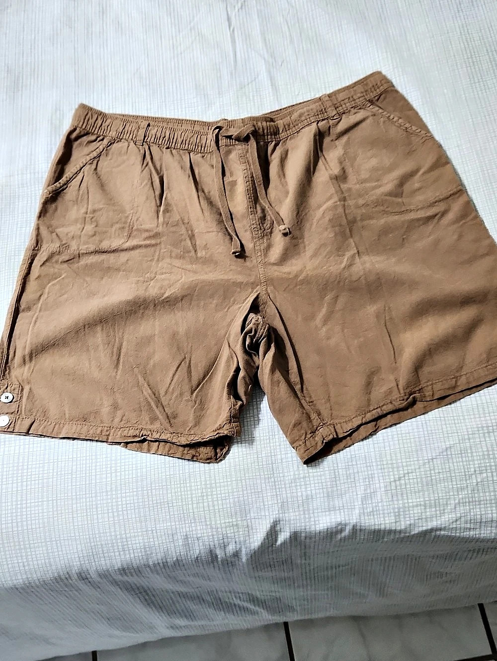 Karen Scott Cotton Shorts in Brown Size XL